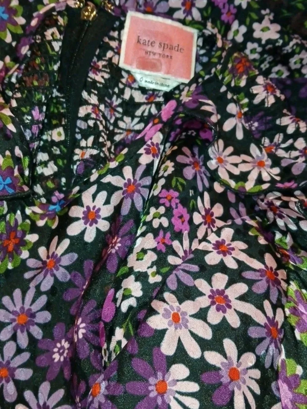 $428 MSRP, Kate Spade New York Pacific Petals Smocked Dress